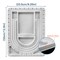 The Bead Board with Clear Cover,Grey Flocked,6 Recessed Compartments,3 U-Shaped Channels,Design Boards for Jewelry Bracelet Necklace Making DIY